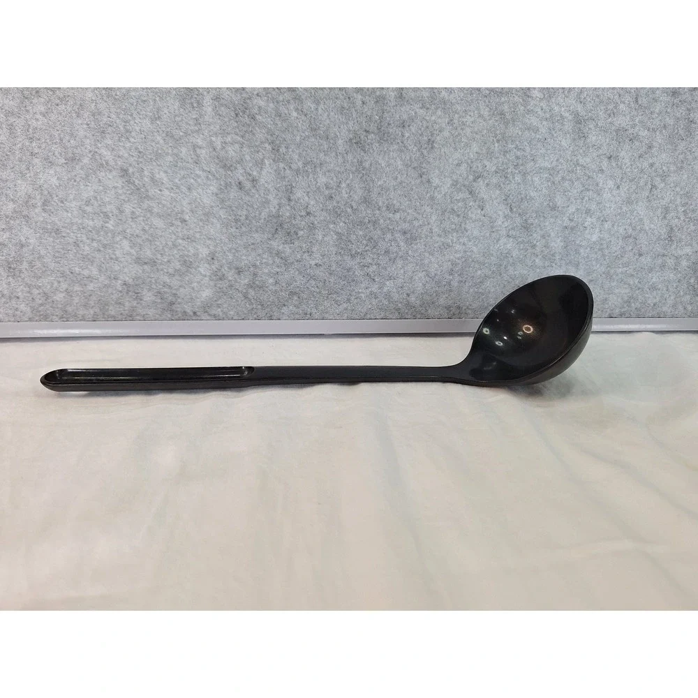 Tupperware Black Plastic Soup Ladle 1916-7 Kitchen Serving Spoon 12 Inch